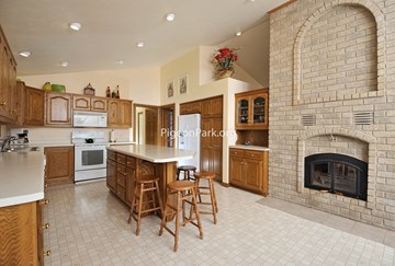 Kitchen & Fireplace